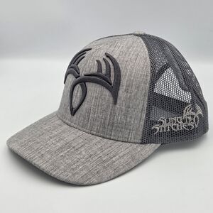 Sling 'N Stitches Gray Snapback Trucker Hat Cap Mesh Adjustable Embroidered